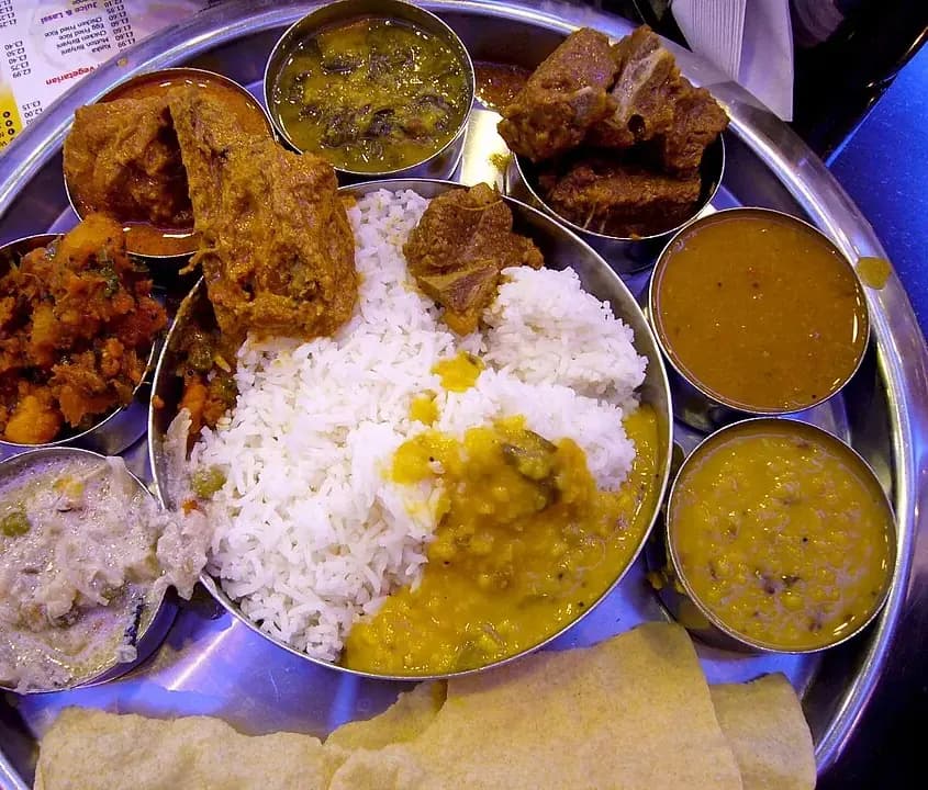 South Indian thali meal spread for The Dabbawaala's homepage hero
