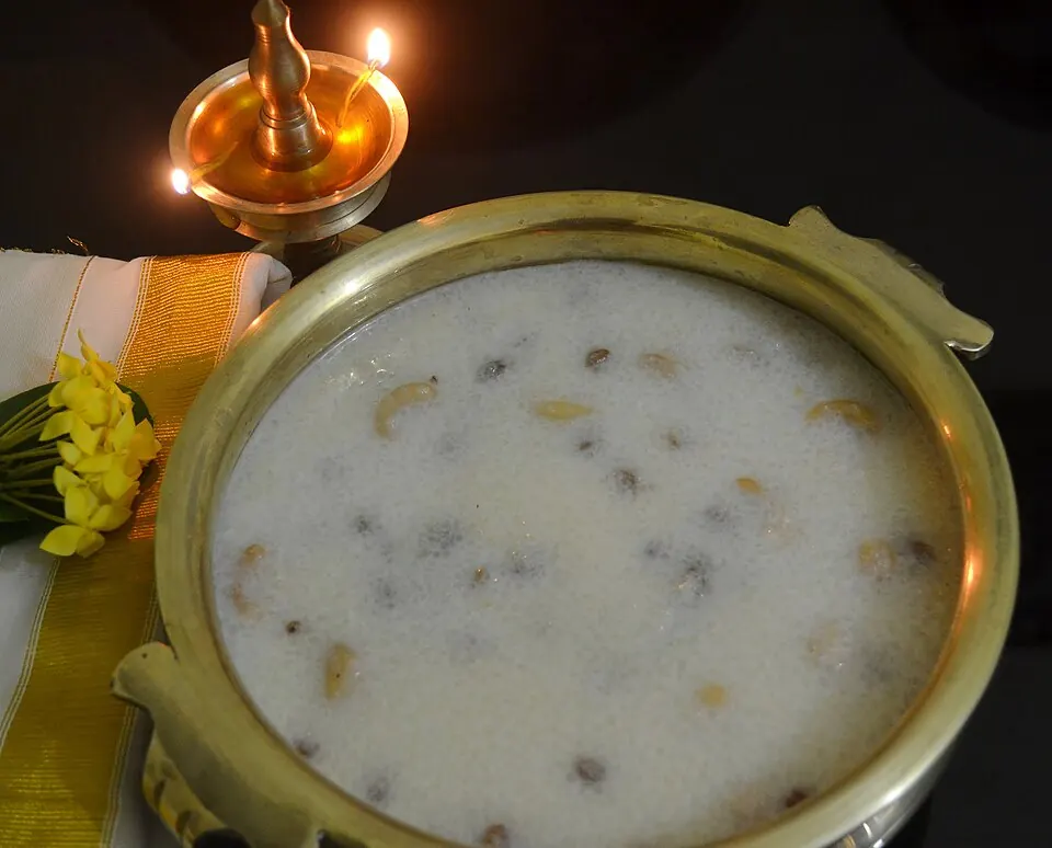 Traditional sweet payasam served in a bowl