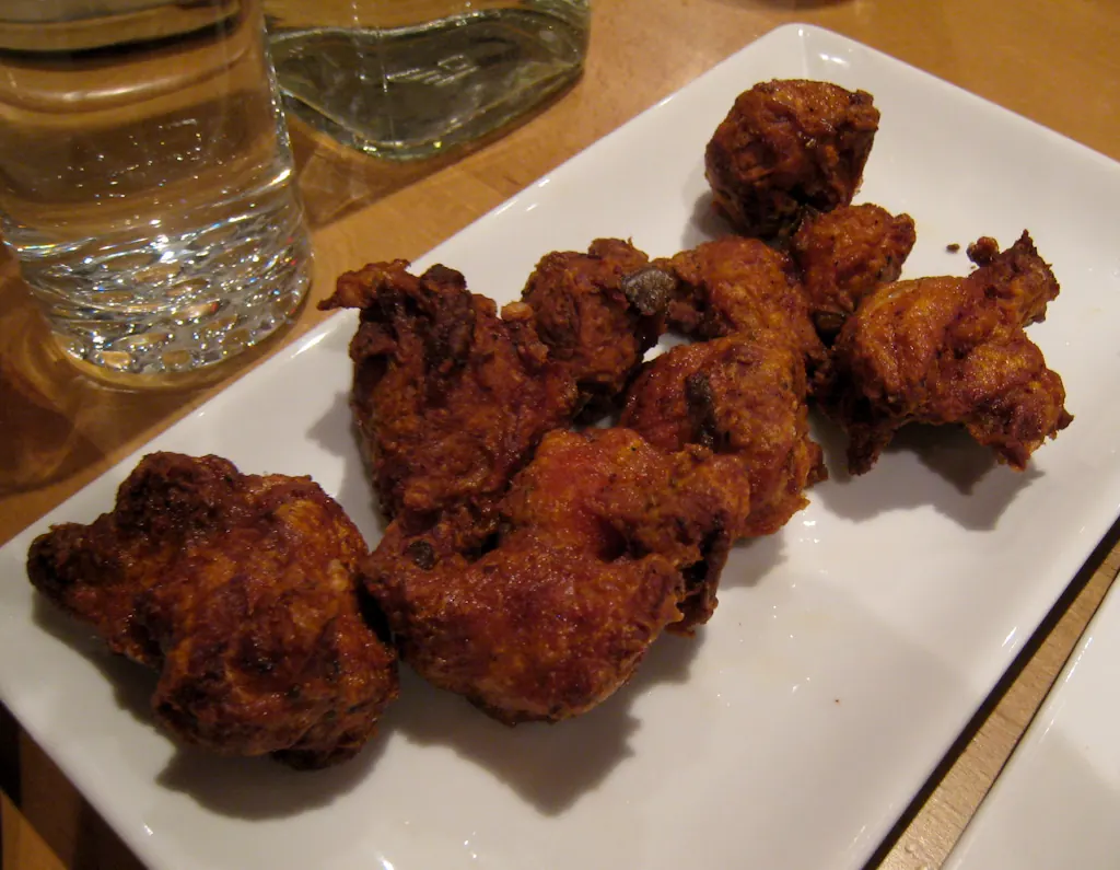Chicken 65 starter served fresh